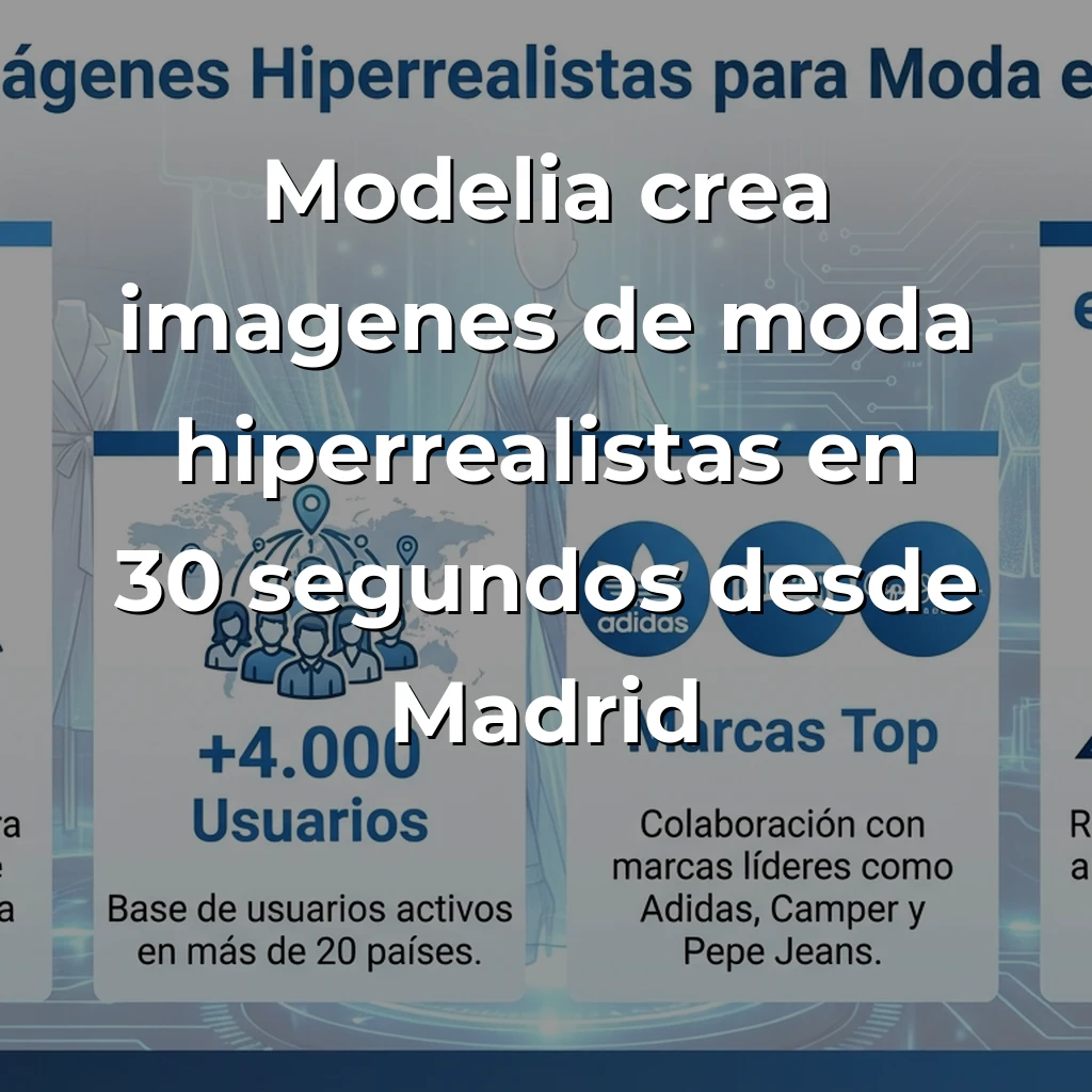 Modelia: La startup madrileña que crea imágenes hiperrealistas para moda en 30 segundos - Esta startup democratiza el contenido visual premium con IA, eliminando sesiones fotográficas costosas y acelerando el time-to-market - Carousel Image