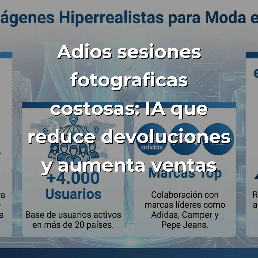 Modelia: La startup madrileña que crea imágenes hiperrealistas para moda en 30 segundos - Esta startup democratiza el contenido visual premium con IA, eliminando sesiones fotográficas costosas y acelerando el time-to-market - Carousel Image