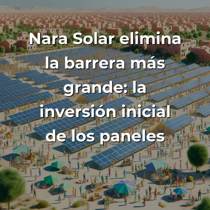 Nara Solar: La startup que democratiza la energía solar colectiva en España - Mientras otros venden paneles individuales, ellos construyen comunidades energéticas enteras sin inversión inicial - Carousel Image