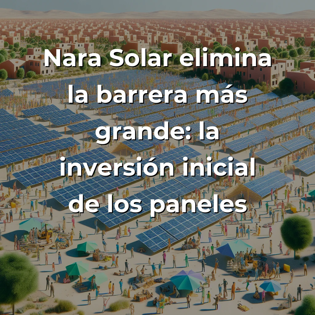 Nara Solar: La startup que democratiza la energía solar colectiva en España - Mientras otros venden paneles individuales, ellos construyen comunidades energéticas enteras sin inversión inicial - Carousel Image