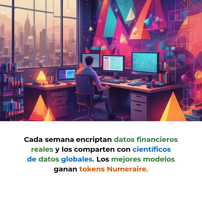 Numerai: El hedge fund donde miles de cerebros anónimos compiten por predecir la bolsa - Un fondo de inversión que convirtió Wall Street en un concurso global de inteligencia artificial con datos encriptados y recompensas en criptomonedas - Carousel Image