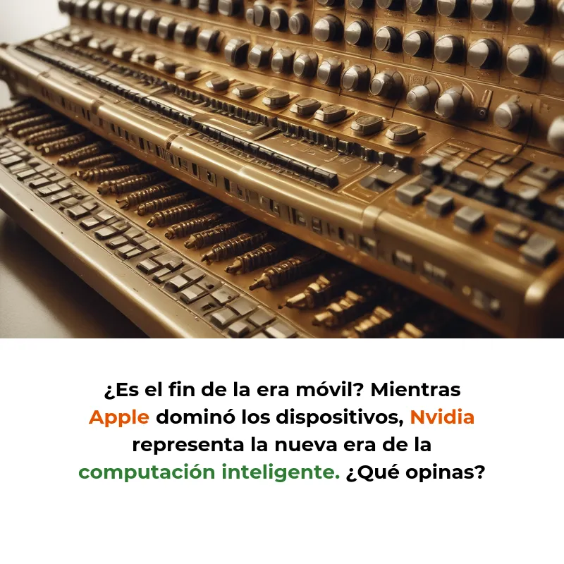 Nvidia Destrona a Apple como la Empresa Más Valiosa del Mundo: El Triunfo de la IA - La revolución de la inteligencia artificial redefine el liderazgo tecnológico global con una valoración de 3,43 billones de dólares. - Carousel Image