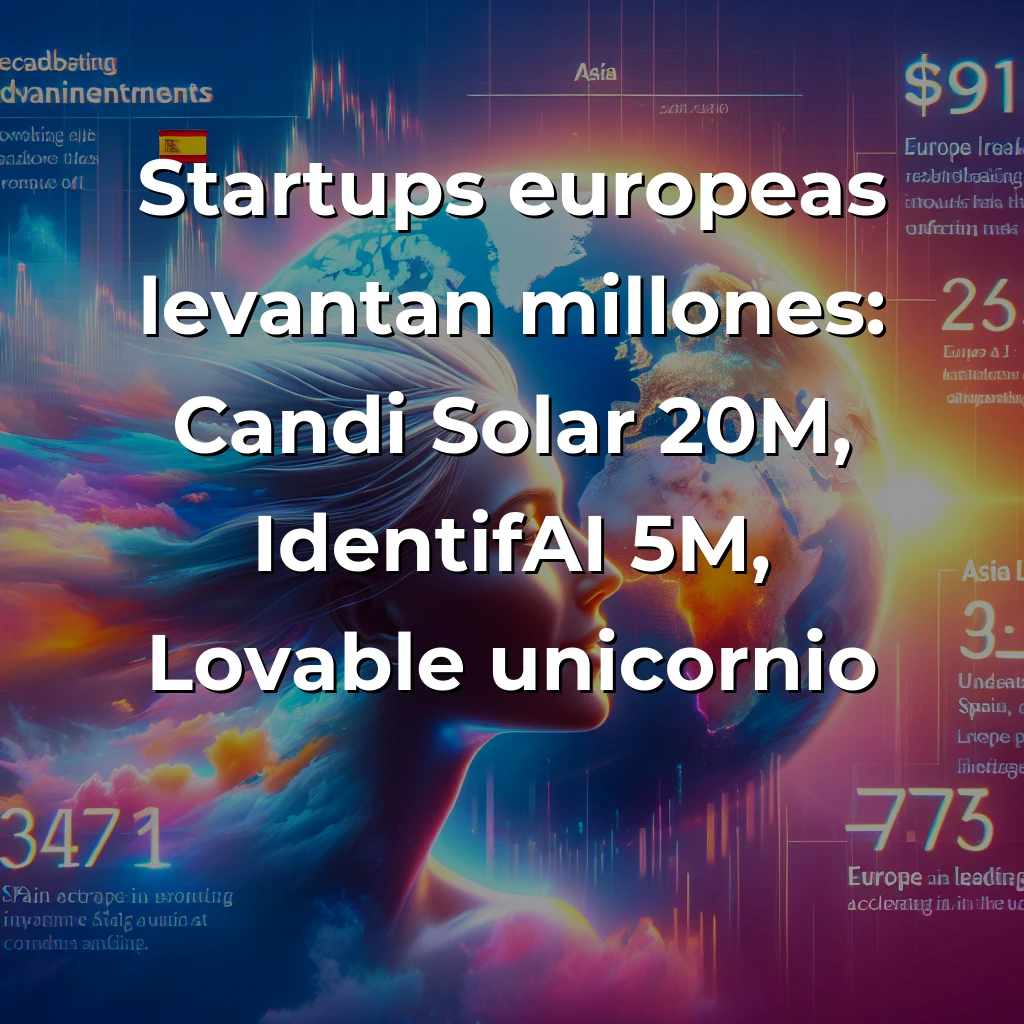 Startup News 04/08/2025: España bate récords, Mistral AI negocia 10.000M$, China impulsa IA con 20.700M$ - España rompe récords de aplicaciones, Europa lidera con unicornios de IA, América sigue atrayendo grandes rondas y Asia acelera la carrera tecnológica - Carousel Image