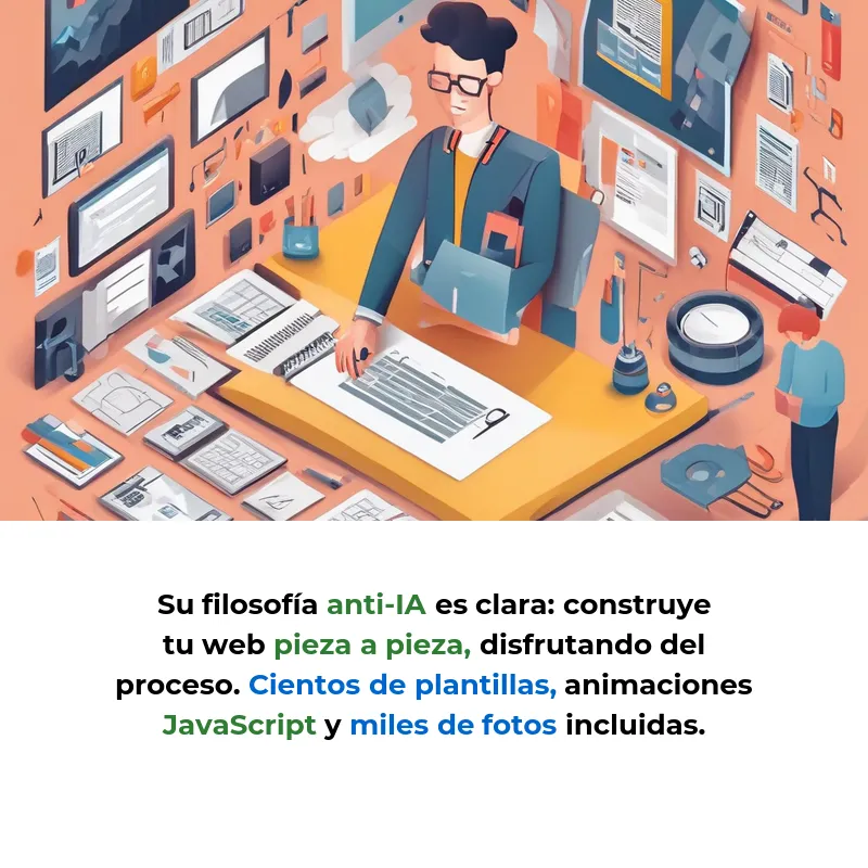 Palimpalem: La web española que lleva 22 años diciendo "no" a la velocidad - Mientras todo se genera con IA en segundos, esta empresa familiar madrileña propone lo contrario: construir tu web pieza a pieza, disfrutando del proceso - Carousel Image