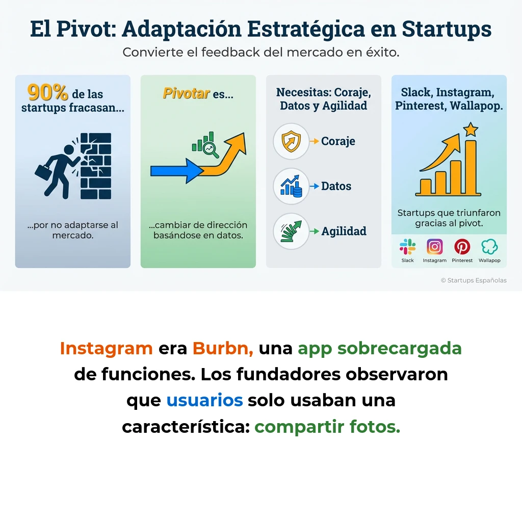 Pivot en Startups: Cambiar de Dirección Basándose en Datos del Mercado - Cómo modificar producto, mercado o modelo de negocio cuando la estrategia inicial no funciona - Carousel Image
