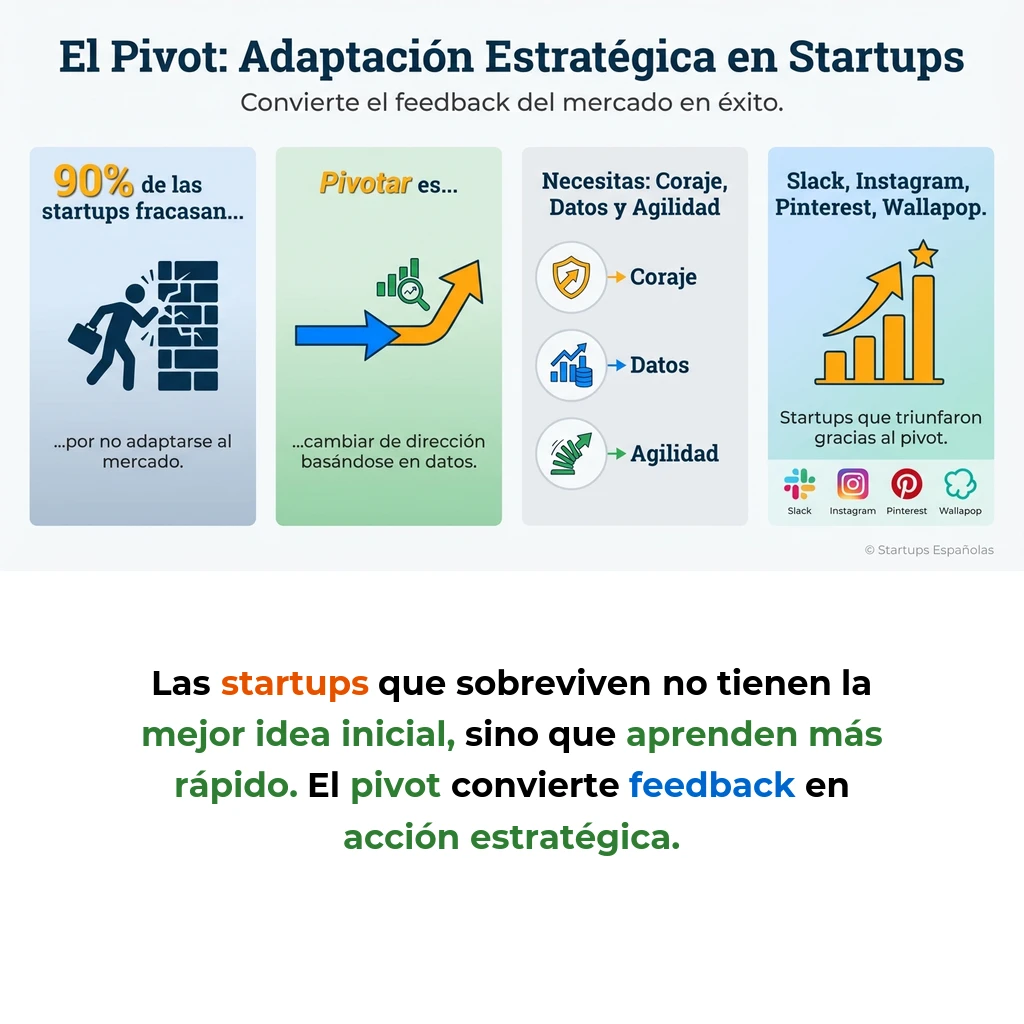 Pivot en Startups: Cambiar de Dirección Basándose en Datos del Mercado - Cómo modificar producto, mercado o modelo de negocio cuando la estrategia inicial no funciona - Carousel Image