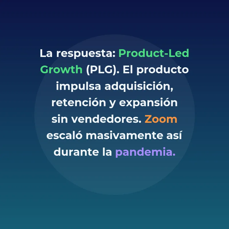 Product-Led Growth (PLG): Cómo hacer crecer tu startup sin equipos de ventas - La estrategia que permite a empresas como Slack y Notion escalar exponencialmente convirtiendo su producto en el motor de crecimiento - Carousel Image