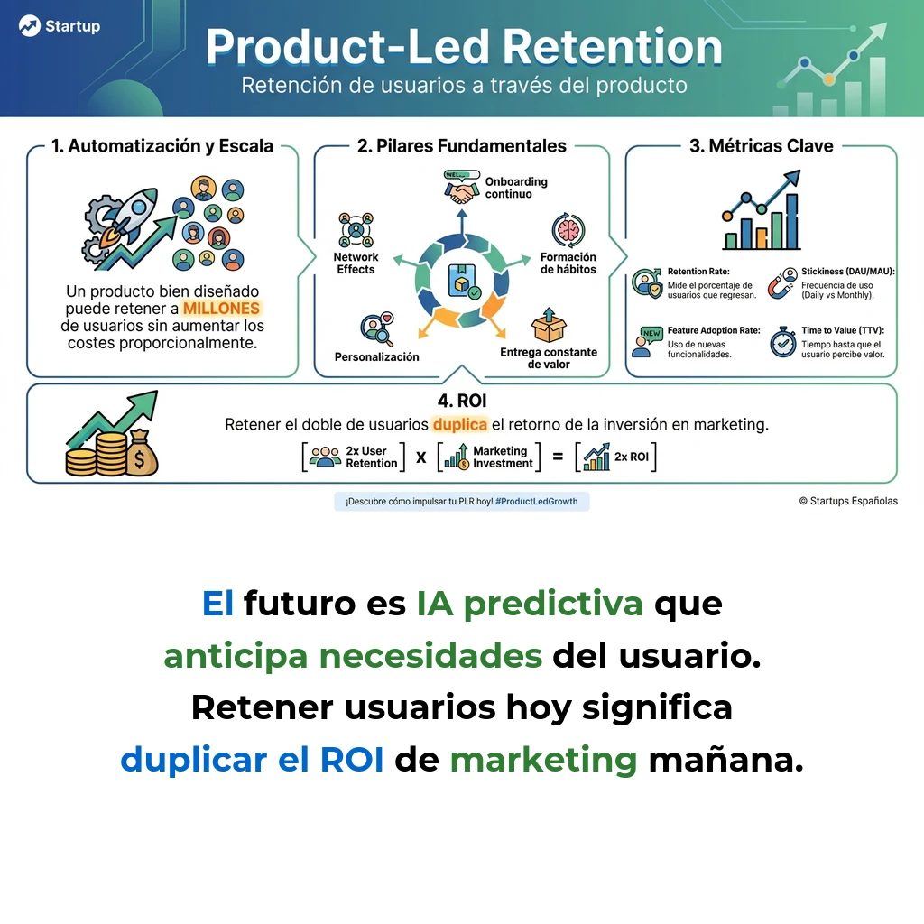 Product-Led Retention: Estrategias para Retener Usuarios a través del Producto - Cómo integrar mecanismos de retención en la experiencia del producto para reducir el churn - Carousel Image