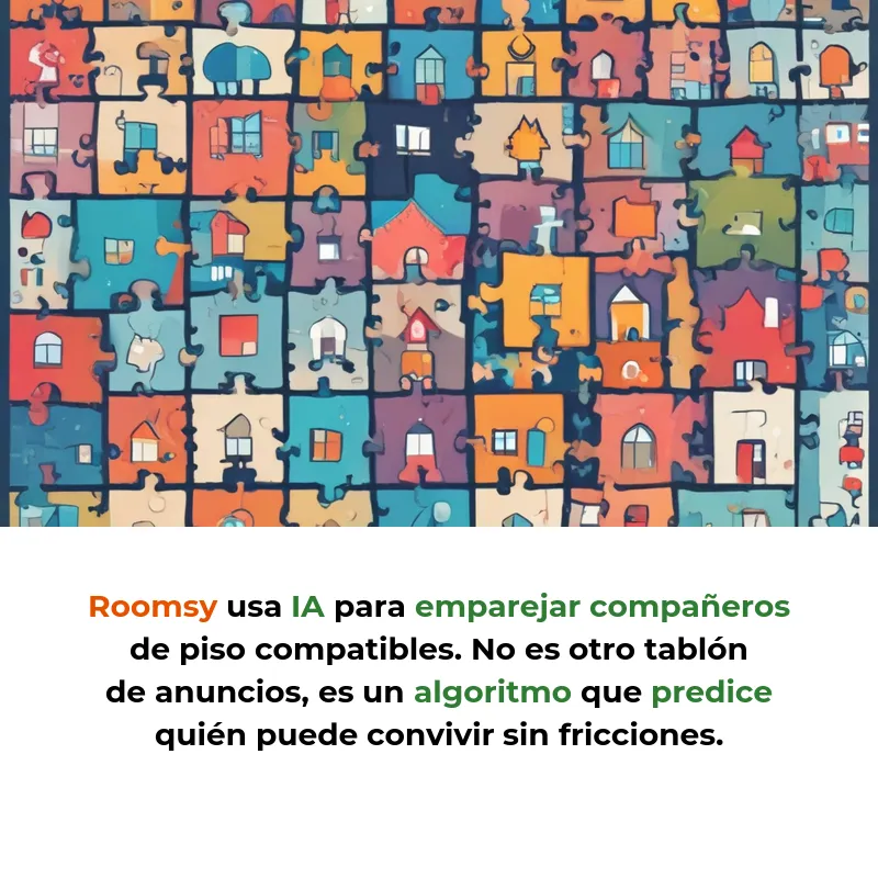 Roomsy: Inteligencia artificial para encontrar compañeros de piso compatibles - La startup española usa algoritmos predictivos para reducir conflictos en pisos compartidos - Carousel Image