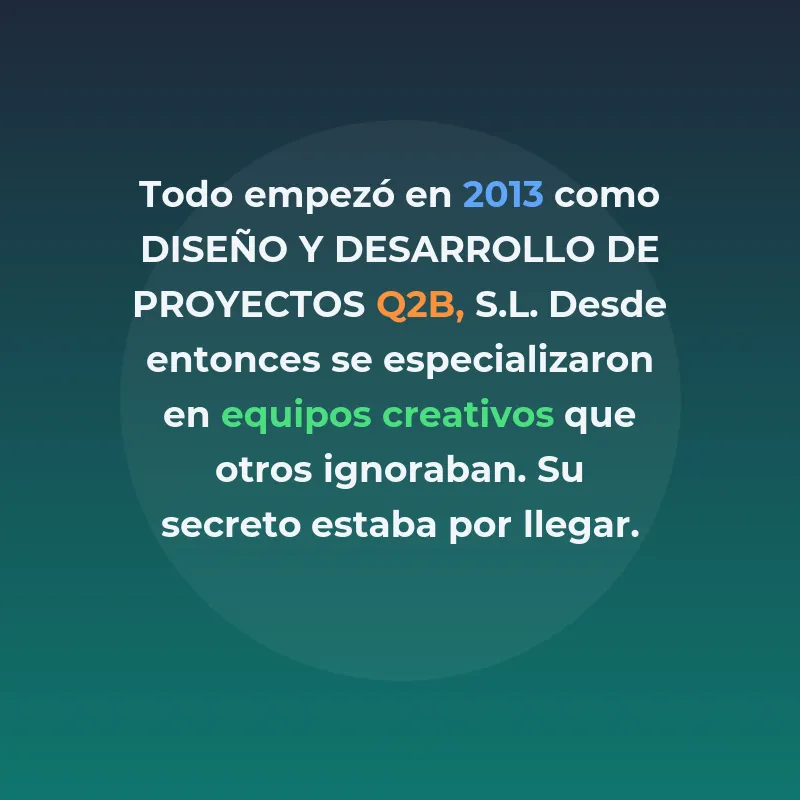 Q2B STUDIO: Desarrollo de software a medida con IA para pymes y startups creativas - La consultora barcelonesa lleva 13 años especializándose en automatización inteligente, cloud y ciberseguridad para equipos creativos - Carousel Image