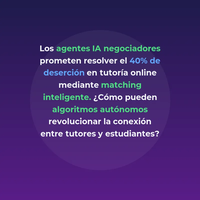 Redes de Agentes IA para Matching Educativo: La Nueva Frontera del Edtech - Cómo los sistemas autónomos de negociación están transformando la conexión entre tutores y estudiantes online - Carousel Image