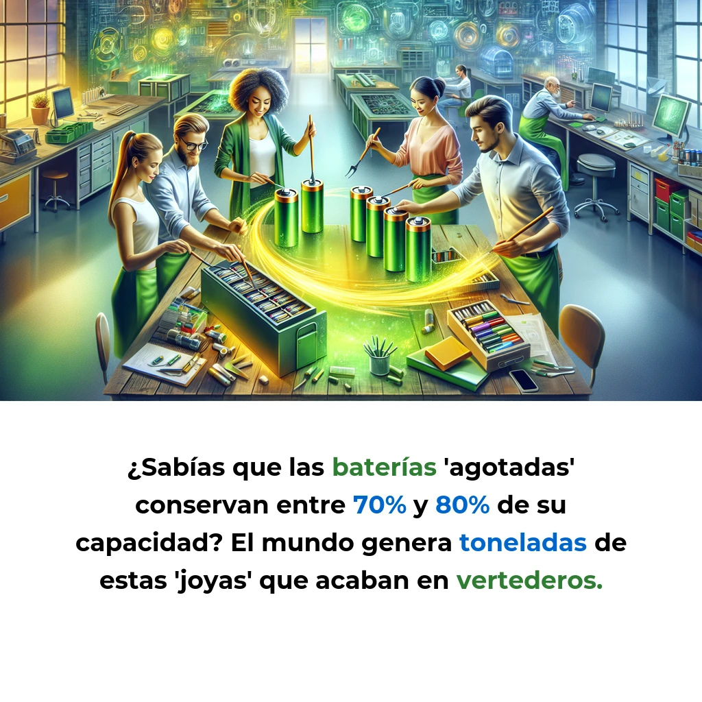 Revive Batteries: La Startup Española que Convierte Baterías Usadas en Oro Verde - Cómo cuatro emprendedores están revolucionando el reciclaje de baterías con economía circular y tecnología limpia - Carousel Image
