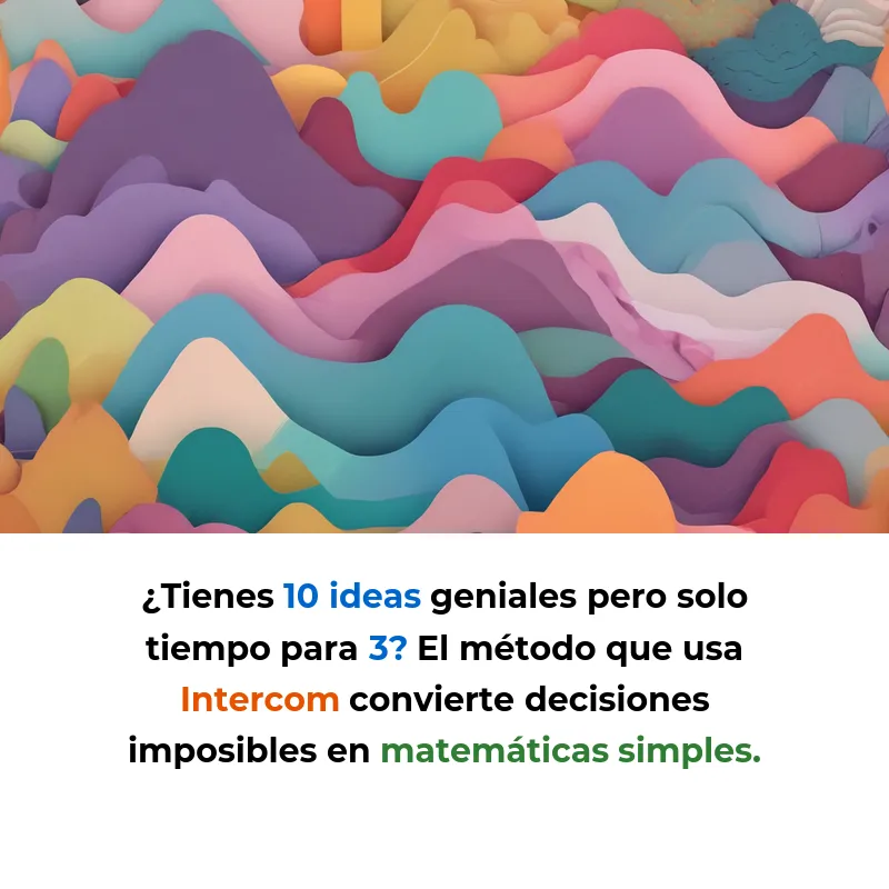 RICE Scoring: La fórmula matemática que usan las startups para elegir qué proyectos hacer primero - Cómo convertir decisiones difíciles en matemáticas simples con el método que creó Intercom - Carousel Image
