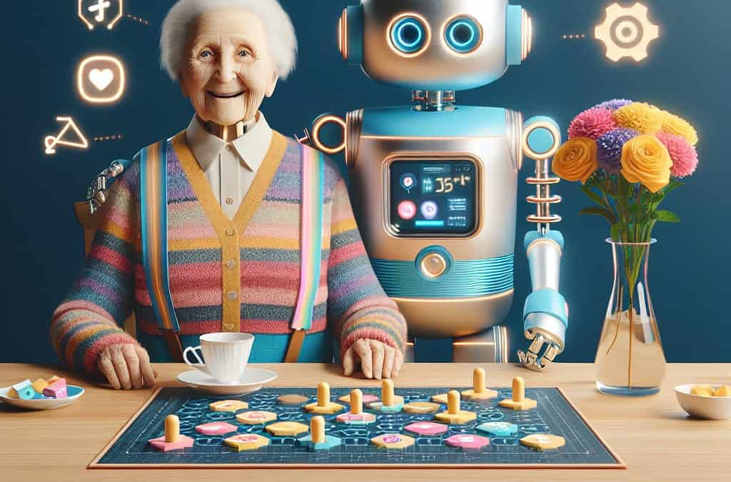 Emma, el robot que brinda compañía y alegría a los residentes de los asilos. Un innovador compañero robótico que revoluciona el cuidado de ancianos en residencias. Emma, robot social, cuidado de ancianos, residencias de ancianos, demencia, envejecimiento, tecnología asistencial, compañía, interacción