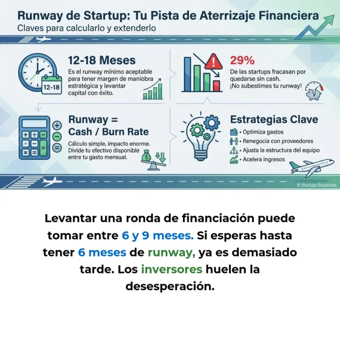 Runway de Startup: Cómo Calcular y Extender tu Pista de Aterrizaje Financiera - La métrica que determina cuánto tiempo puede operar tu startup antes de quedarse sin efectivo - Carousel Image