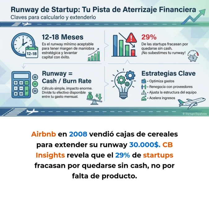 Runway de Startup: Cómo Calcular y Extender tu Pista de Aterrizaje Financiera - La métrica que determina cuánto tiempo puede operar tu startup antes de quedarse sin efectivo - Carousel Image