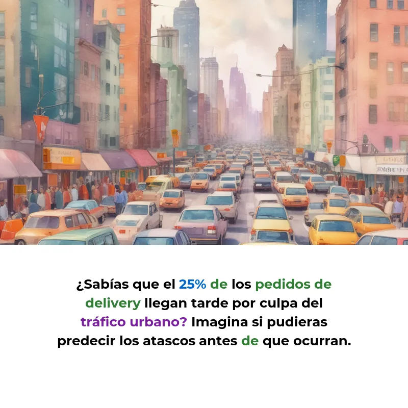 Idea SaaS: Agentes IA que optimizan rutas de delivery y reducen retrasos un 25% - Una plataforma que usa inteligencia artificial para encontrar las mejores rutas de entrega urbana, evitando atascos y prediciendo demanda - Carousel Image