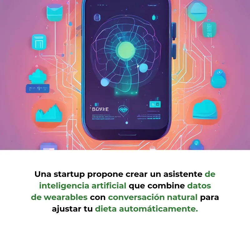 Idea SaaS: Un nutricionista de IA que ajusta tu dieta automáticamente - Inteligencia artificial que crea planes nutricionales personalizados y los adapta según tus datos de salud en tiempo real - Carousel Image