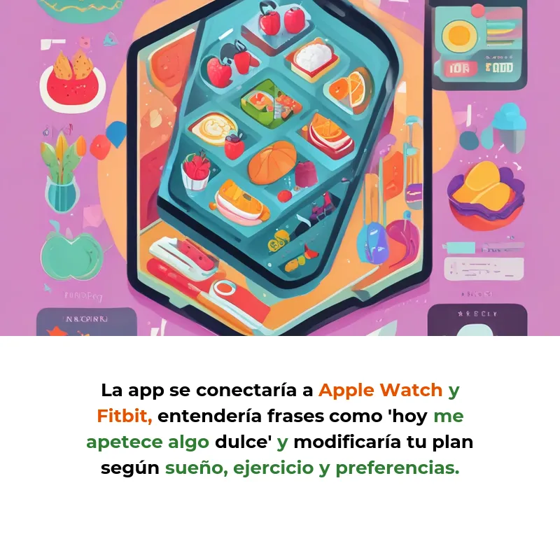 Idea SaaS: Un nutricionista de IA que ajusta tu dieta automáticamente - Inteligencia artificial que crea planes nutricionales personalizados y los adapta según tus datos de salud en tiempo real - Carousel Image