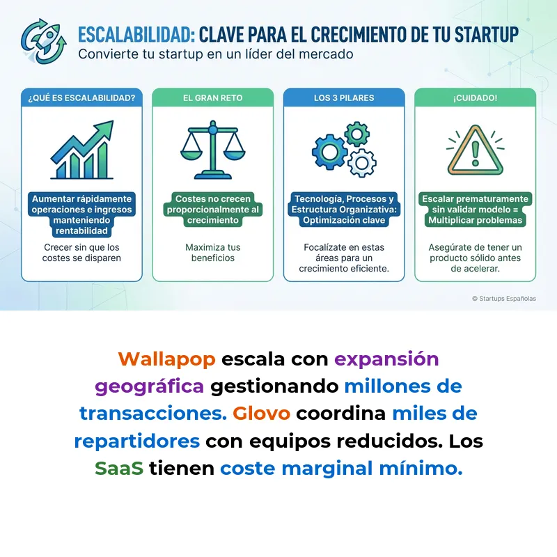 Scaling: Qué es la Escalabilidad y Cómo Aplicarla en Startups - La capacidad de crecer sin aumentar costes proporcionalmente - Carousel Image