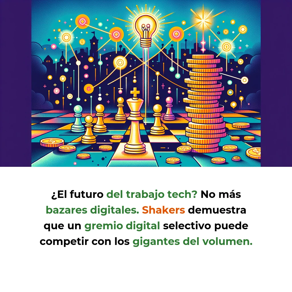 Shakers: La Startup Española que Apuesta por Calidad sobre Cantidad en el Talento Freelance Tech - Con 14 millones en financiación y una comunidad de 10.000 profesionales validados, Shakers desafía el modelo de volumen masivo de Upwork y Fiverr - Carousel Image