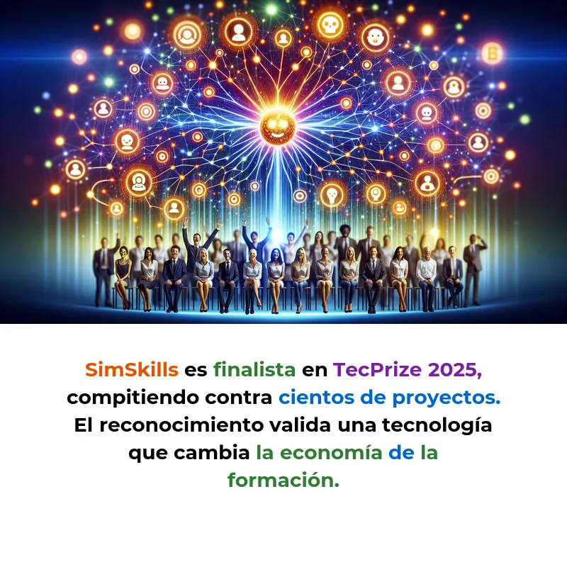 SimSkills: Simulaciones con IA que Entrenan a Miles como si Fueran Uno - La startup española que usa inteligencia artificial para crear capacitaciones corporativas adaptativas y escalables - Carousel Image