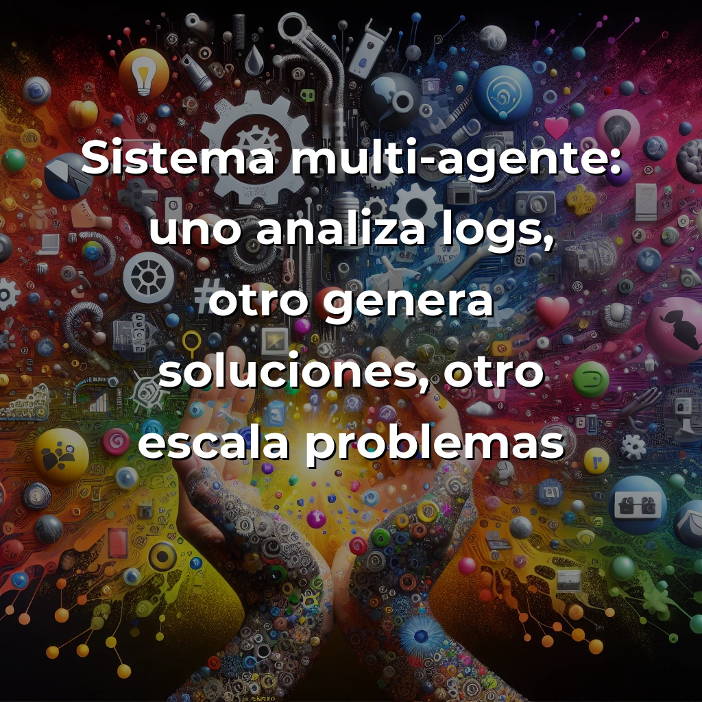 Idea de AI Agent: Sistema Multi-Agente que Automatiza el Soporte Técnico (Análisis de Founder) – Carousel Image