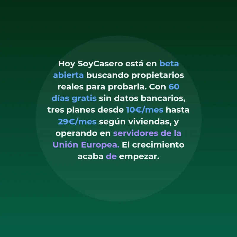 SoyCasero: la app madrileña para gestionar tus alquileres - Aplicación web para propietarios particulares que organiza el papeleo del alquiler de larga duración - Carousel Image