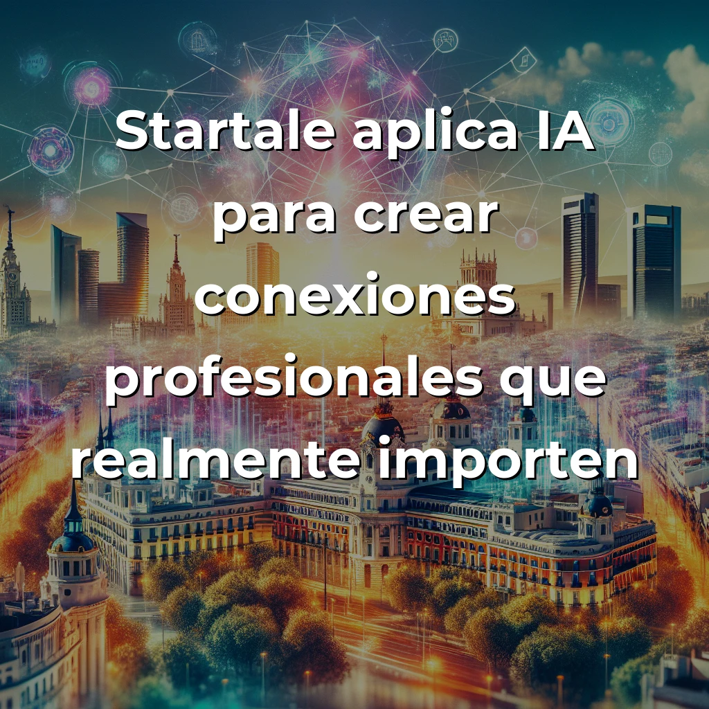 Startale: La Startup Madrileña que Aplica Inteligencia Artificial al Networking Profesional Estratégico - Mientras LinkedIn acumula contactos, esta startup española crea conexiones que realmente importan - Carousel Image