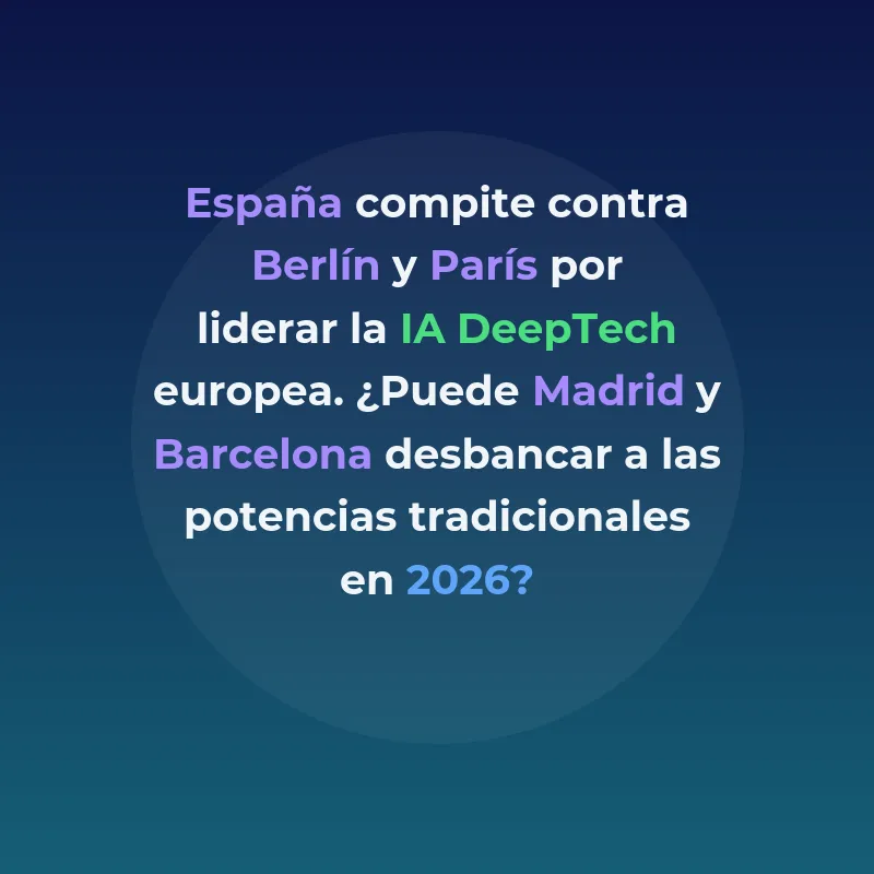 España vs Berlín y París IA DeepTech 2026: ¿Puede Competir? - Análisis comparativo del ecosistema español de inteligencia artificial frente a las potencias europeas - Carousel Image