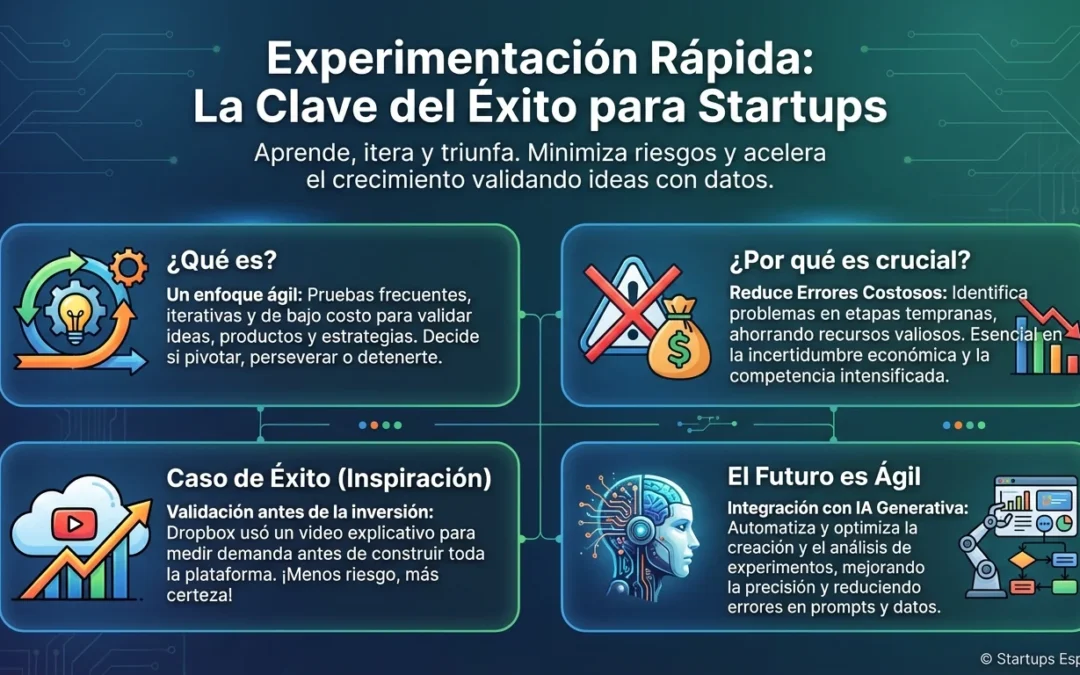 Experimentación Rápida: La Metodología que Acelera el Éxito de las Startups - experimentación rápida, startups, MVP, pruebas A/B, lean startup, validación de ideas, growth hacking, metodología ágil