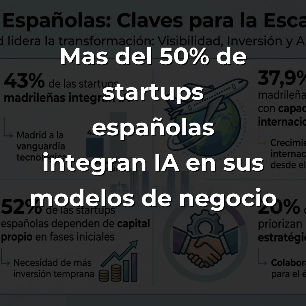 Madrid lidera el ecosistema startup español: visibilidad, inversión y alianzas como claves de escalabilidad internacional - El Mapa del Emprendimiento 2025 revela las prioridades estratégicas de un ecosistema maduro que prioriza expansión sobre supervivencia, con Madrid concentrando el 43% de startups que integran IA. - Carousel Image