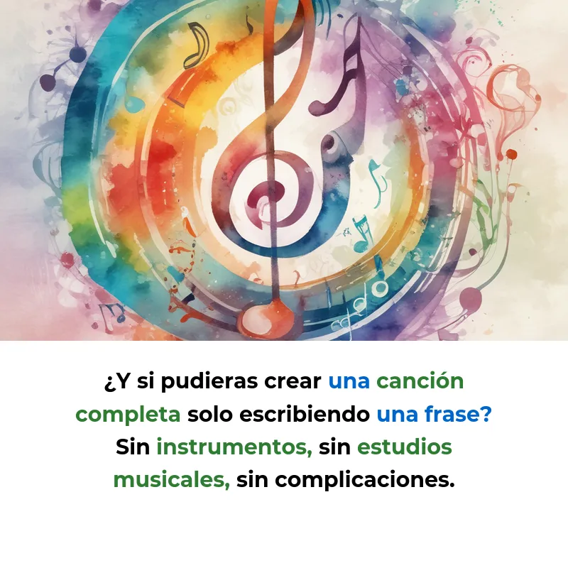 Suno AI: Crea canciones completas con solo escribir una frase - La plataforma que convierte texto en música profesional en menos de un minuto, sin necesidad de saber tocar ningún instrumento - Carousel Image