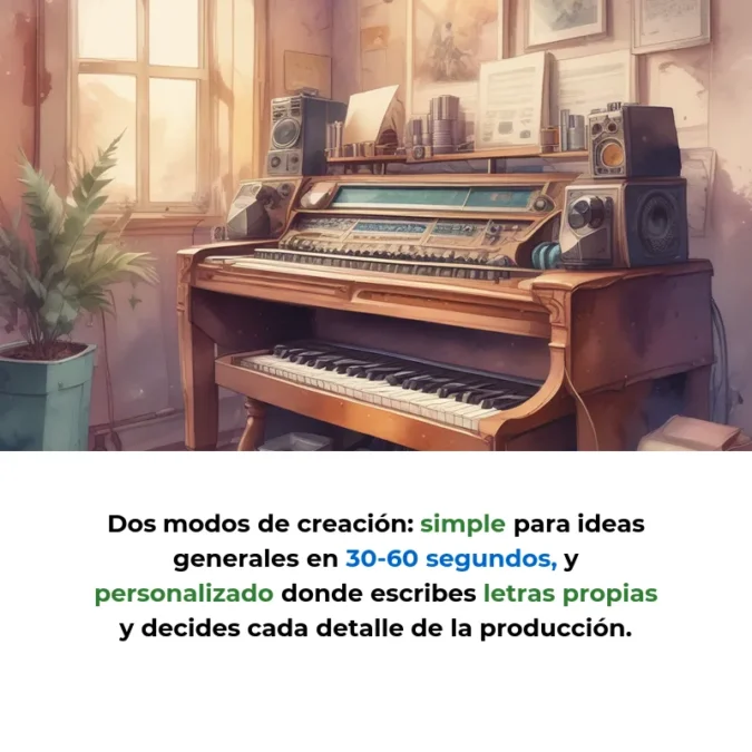 Suno AI: Crea canciones completas con solo escribir una frase - La plataforma que convierte texto en música profesional en menos de un minuto, sin necesidad de saber tocar ningún instrumento - Carousel Image