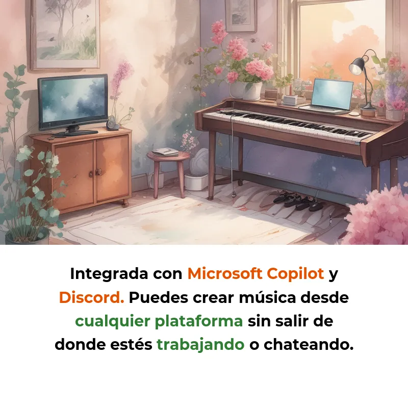 Suno AI: Crea canciones completas con solo escribir una frase - La plataforma que convierte texto en música profesional en menos de un minuto, sin necesidad de saber tocar ningún instrumento - Carousel Image