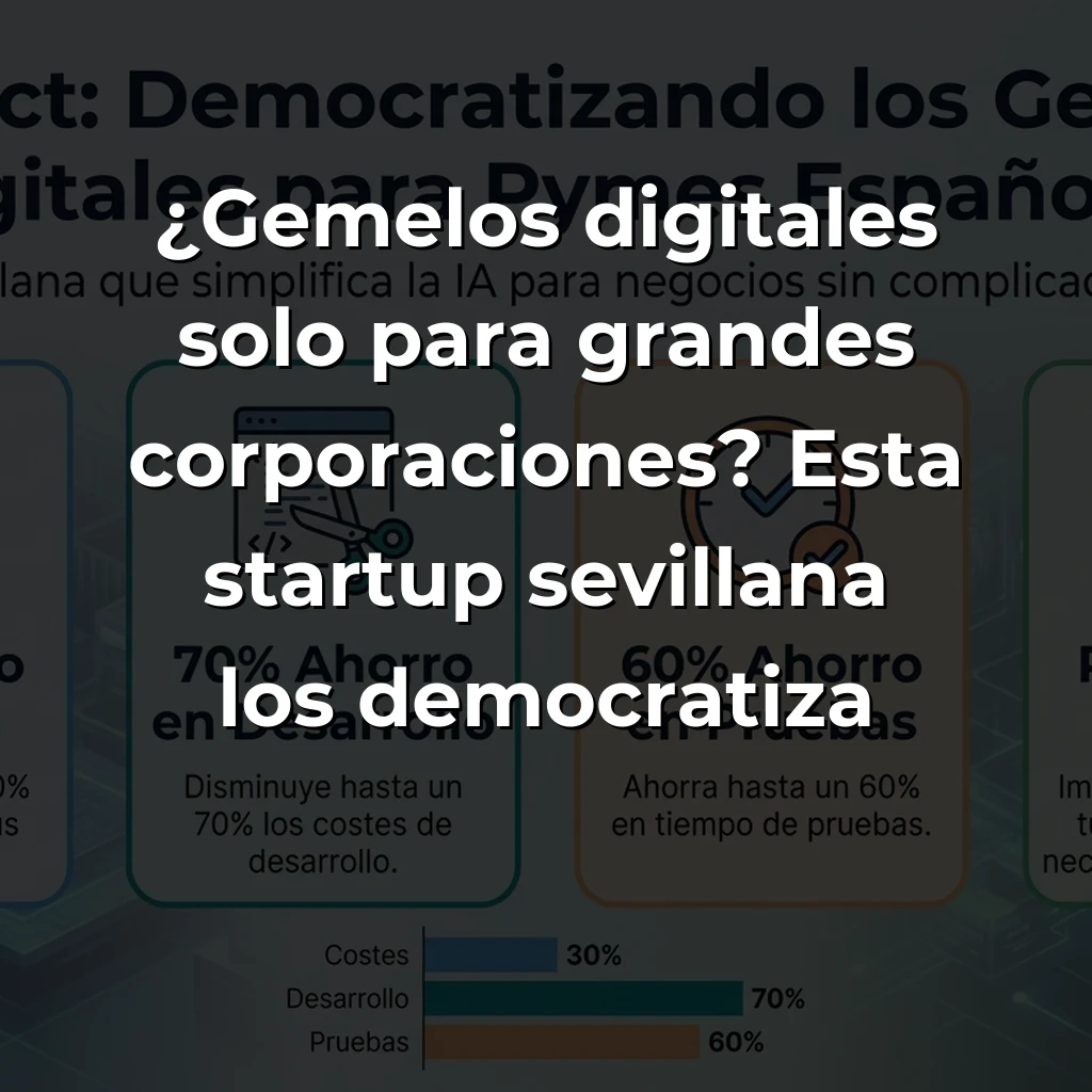 Synnect: La startup sevillana que democratiza los gemelos digitales para pymes españolas sin complicaciones técnicas - Mientras gigantes tech venden soluciones millonarias a corporaciones, esta startup andaluza lleva IA y gemelos digitales accesibles a empresas medianas con presupuestos reales. - Carousel Image