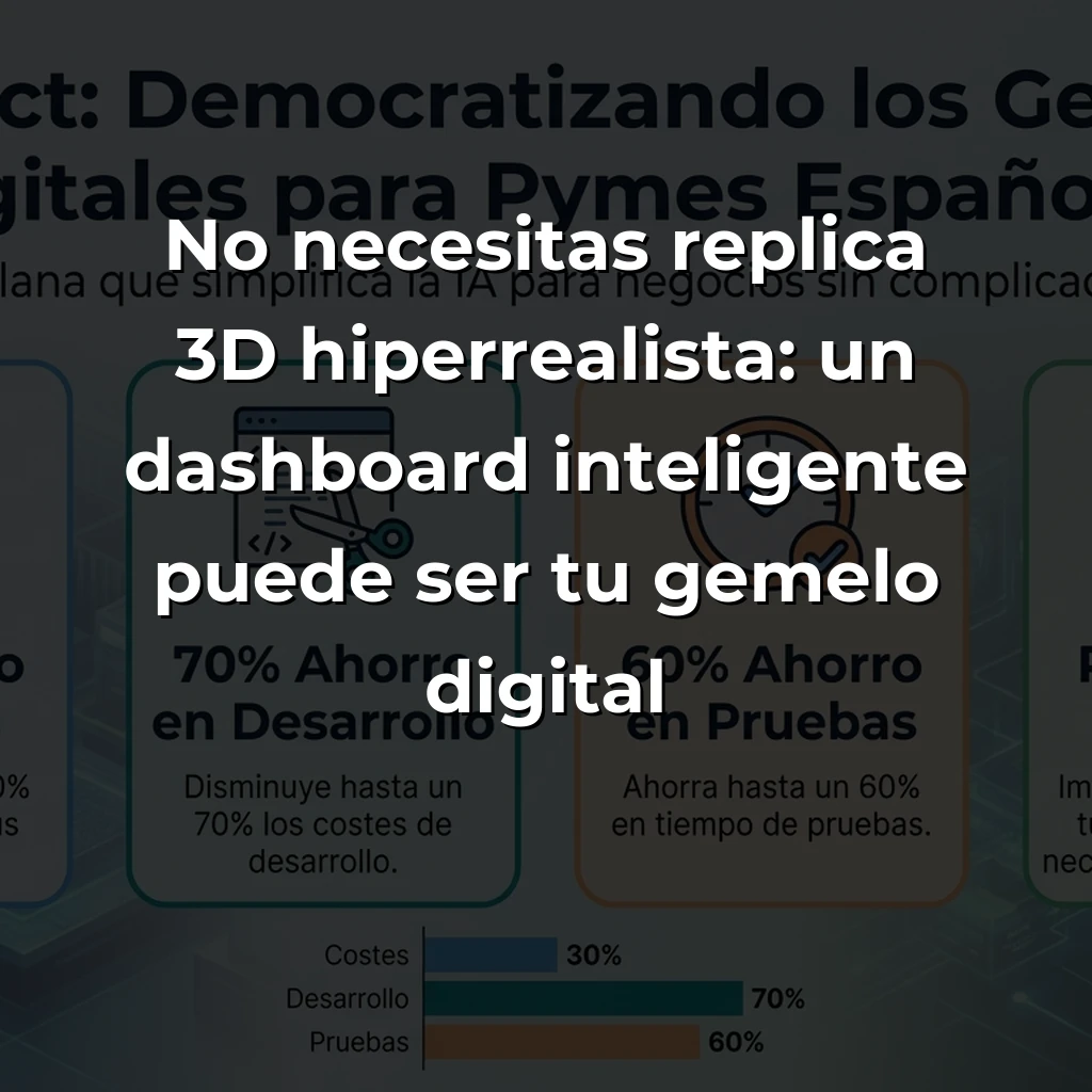 Synnect: La startup sevillana que democratiza los gemelos digitales para pymes españolas sin complicaciones técnicas - Mientras gigantes tech venden soluciones millonarias a corporaciones, esta startup andaluza lleva IA y gemelos digitales accesibles a empresas medianas con presupuestos reales. - Carousel Image