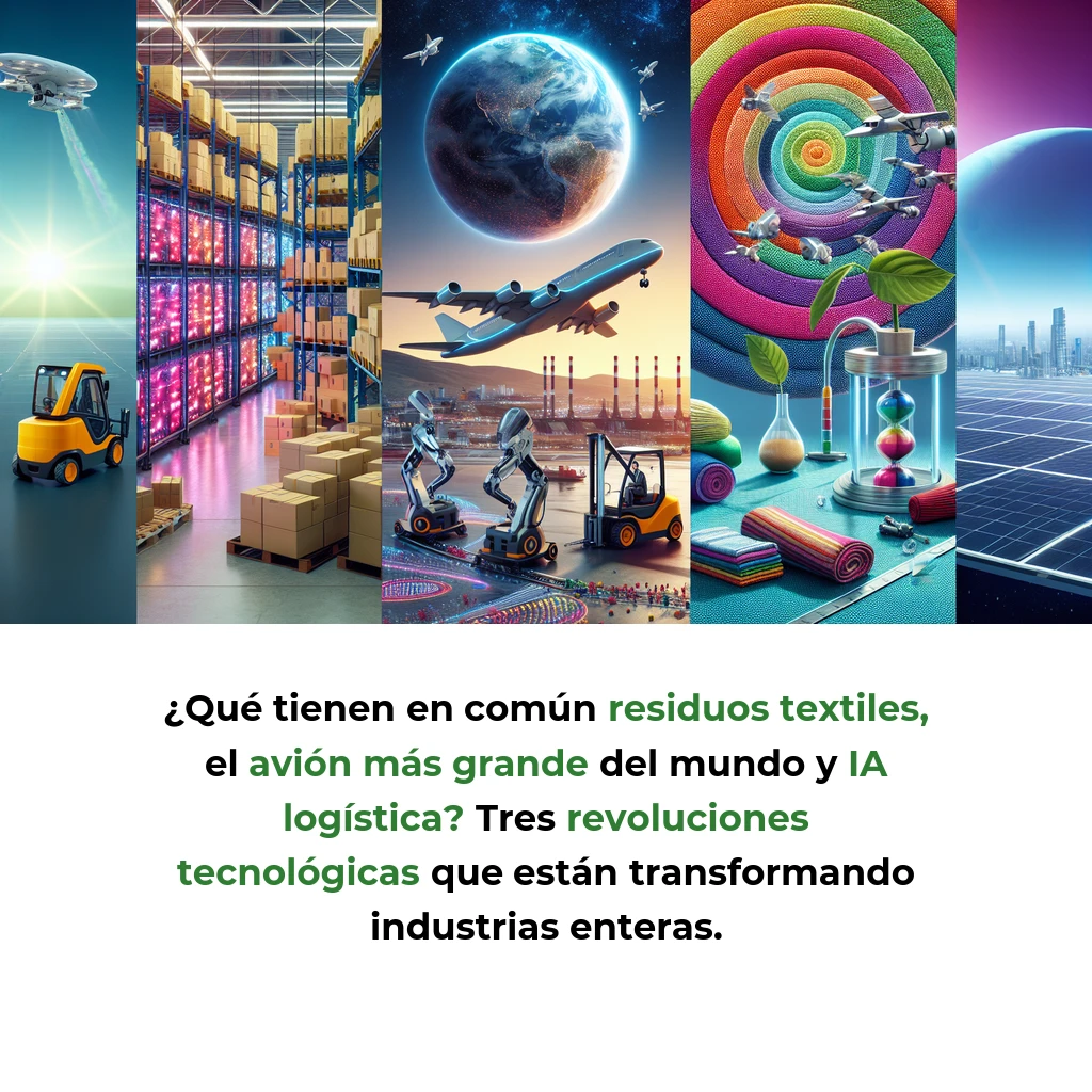 Tech y IA News 01/01/2026: Automatización Logística + Aeroespacial Sostenible + Economía Circular Textil - - - Carousel Image