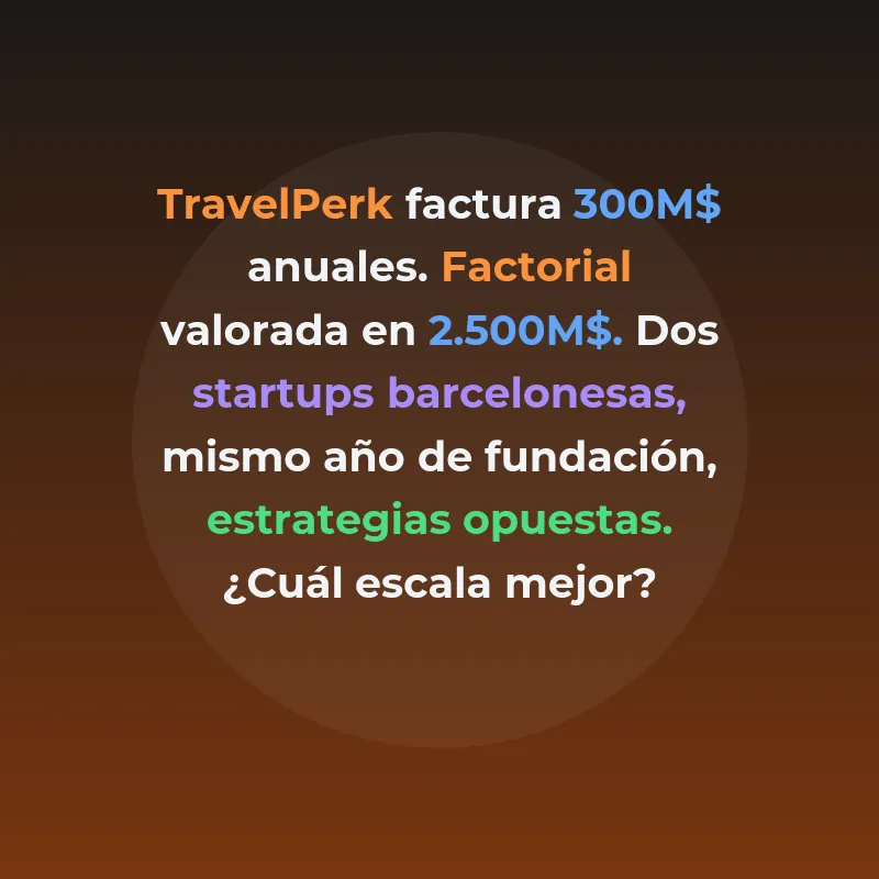 TravelPerk vs Factorial 2026: qué scaleup española escala - Financiación, ingresos, expansión y modelo SaaS: análisis comparativo de dos referencias del ecosistema startup español - Carousel Image