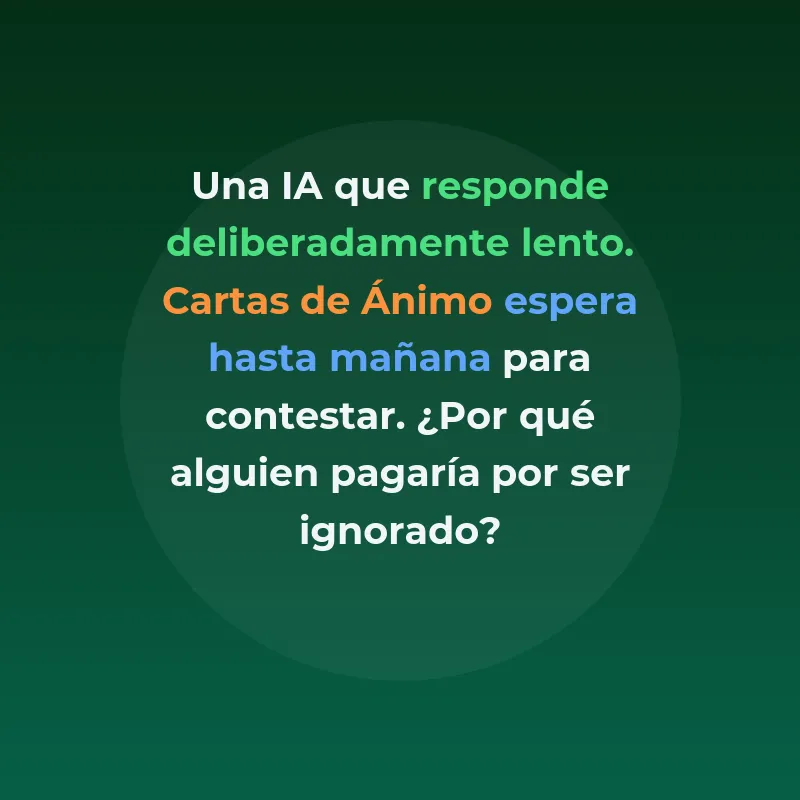 Una carta a la semana, escrita por IA, que tarda a propósito en responder - Cartas de Ánimo: un servicio de IA que deliberadamente retrasa sus respuestas hasta el día siguiente - Carousel Image
