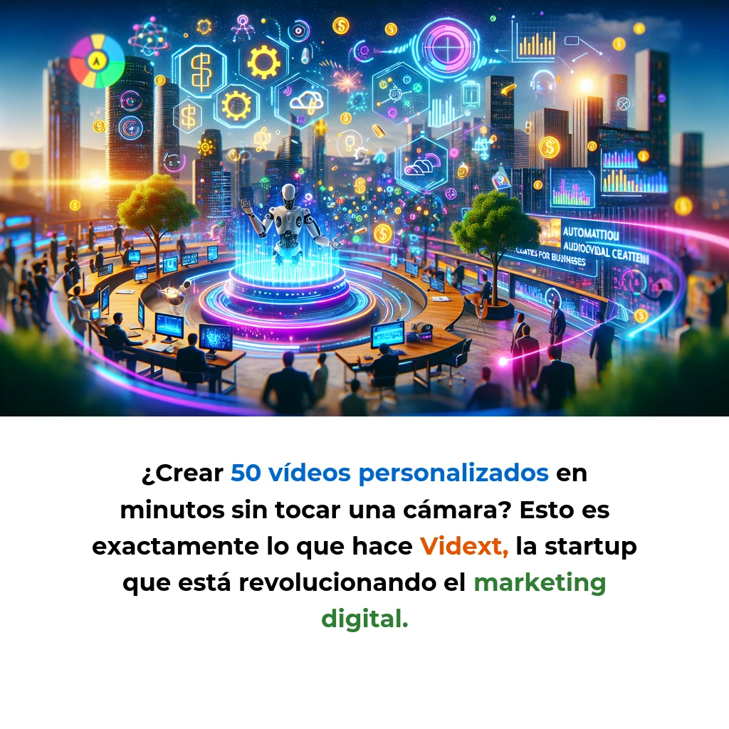 Vidext: La Startup Española que Convierte Textos en Vídeos Profesionales con IA - Cómo una plataforma valenciana está automatizando la creación de contenido audiovisual para empresas con 6M€ de financiación - Carousel Image