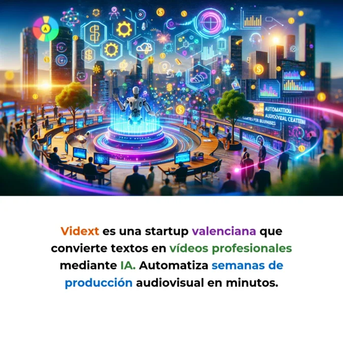 Vidext: La Startup Española que Convierte Textos en Vídeos Profesionales con IA - Cómo una plataforma valenciana está automatizando la creación de contenido audiovisual para empresas con 6M€ de financiación - Carousel Image