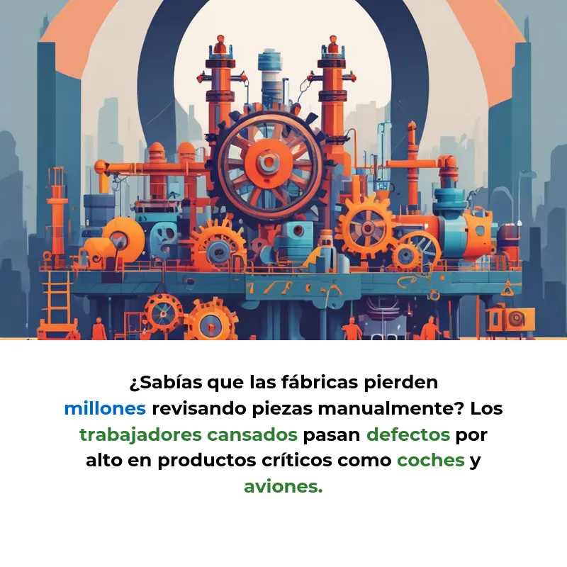 Idea SaaS: Cámaras inteligentes que detectan defectos industriales automáticamente - Plataforma de visión artificial que automatiza el control de calidad sin hardware extra - Carousel Image