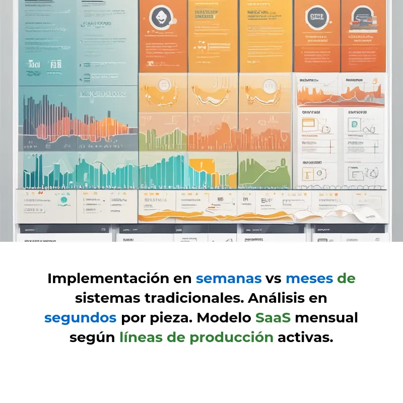 Idea SaaS: Cámaras inteligentes que detectan defectos industriales automáticamente - Plataforma de visión artificial que automatiza el control de calidad sin hardware extra - Carousel Image