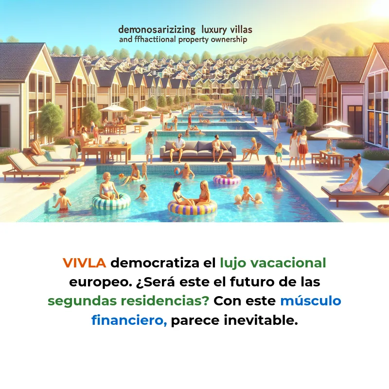VIVLA: La startup que democratiza las villas de lujo con 64M€ y copropiedad inteligente - Cómo esta proptech española está redefiniendo la segunda residencia con un modelo de copropiedad fraccionada que ya suma 400 familias y 100M€ en activos - Carousel Image