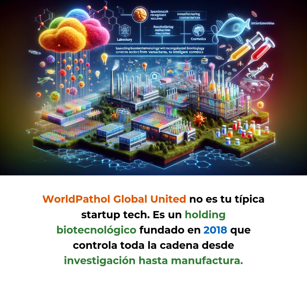 WorldPathol Global United: Biotecnología recombinante española con laboratorio propio y tres brazos operativos - De vacunas veterinarias a cosmética inteligente: cómo un holding biotecnológico español está construyendo un ecosistema completo de I+D, manufactura y comercialización - Carousel Image