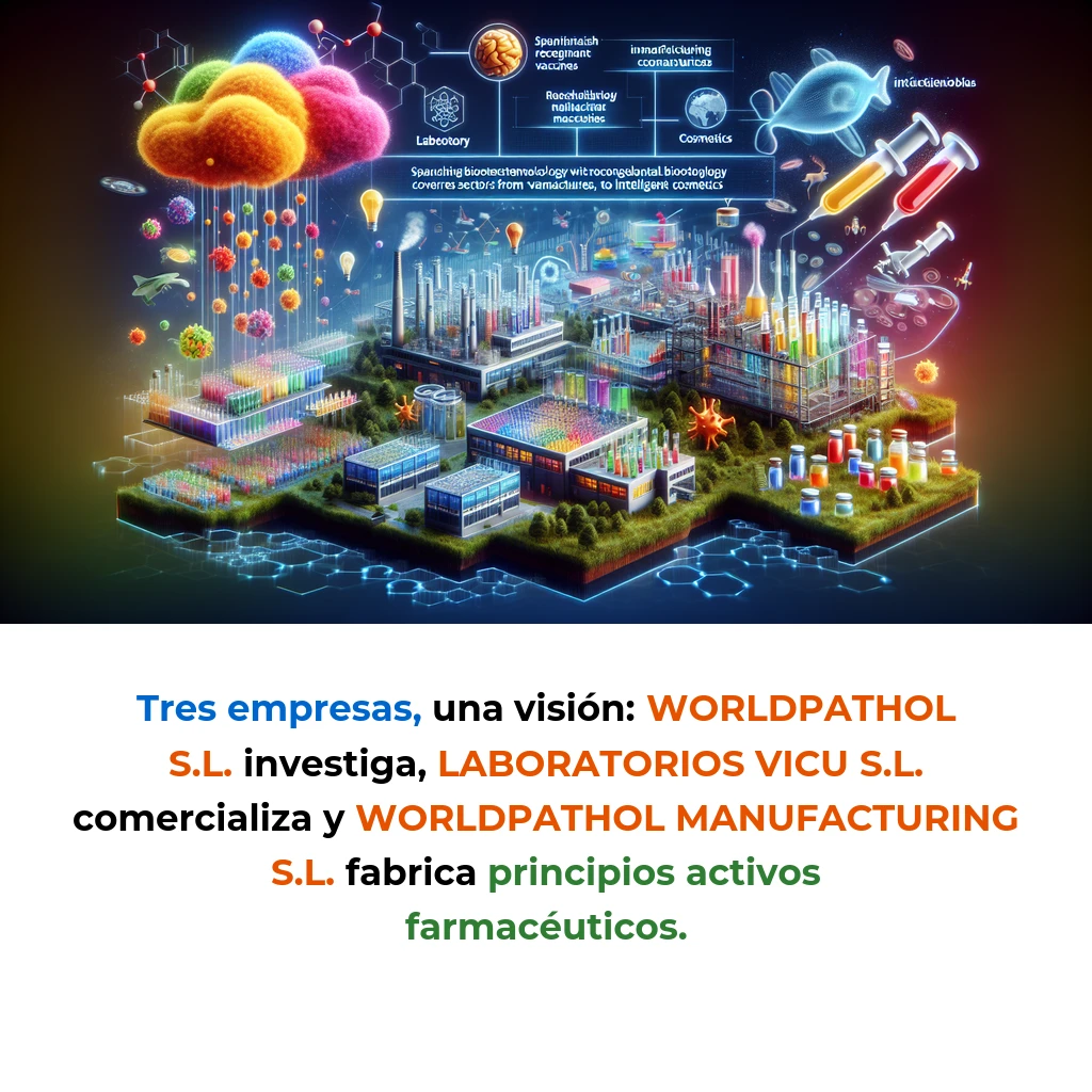 WorldPathol Global United: Biotecnología recombinante española con laboratorio propio y tres brazos operativos - De vacunas veterinarias a cosmética inteligente: cómo un holding biotecnológico español está construyendo un ecosistema completo de I+D, manufactura y comercialización - Carousel Image